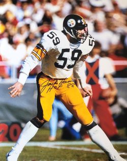 Autographed JACK HAM HOF 88 Pittsburgh Steelers 16x20 Photo