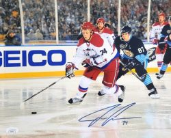 Autographed JOHN CARLSON 11X14 Washington Capitals photo JSA