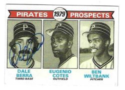 Autographed DALE BERRA Pittsburgh Pirates 1979 Topps Card