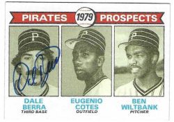 Autographed DALE BERRA Pittsburgh Pirates 1979 Topps Card