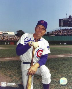 AUTOGRAPHED JOHNNY CALLISON 8x10 Chicago Cubs photo