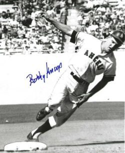 AUTOGRAPHED BOBBY KNOOP 8X10 California Angels Photo