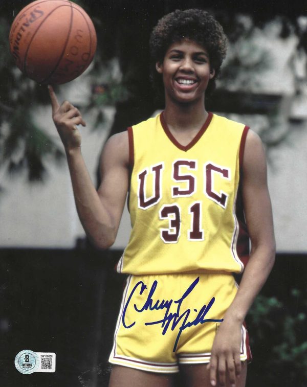 Autographed CHERYL MILLER 8x10 USC Trojans Photo Beckett Witnessed