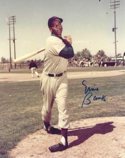 Autographed ERNIE BANKS 8x10 Chicago Cubs Photo