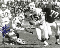 Autographed  STEW BARBER 8X10 Buffalo Bills Photo