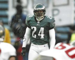 AUTOGRAPHED BLAINE BISHOP 8x10 Philadelphia Eagles Photo