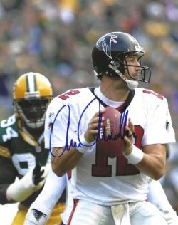 Autographed CHRIS CHANDLER 8X10 Atlanta Falcons photo