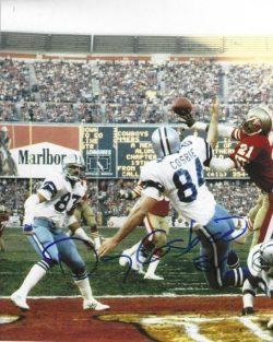Autographed DOUG COSBIE 8x10 Dallas Cowboys Photo