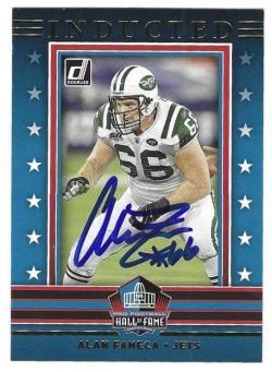 Autographed Alan Faneca New York Jets 2021 Donruss Card