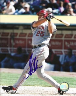 AUTOGRAPHED TROY GLAUS 8x10 California Angels Photo