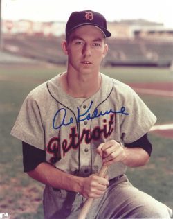 Autographed HOF'R AL KALINE 8x10 Detroit Tigers Photo