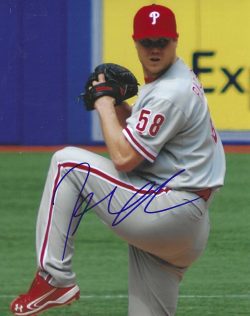 AUTOGRAPHED JONATHAN PAPELBON 8X10 Philadelphia Phillies Photo