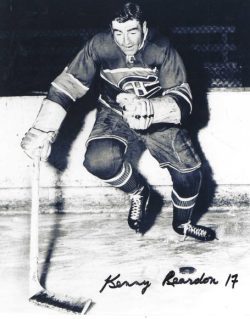 Autographed KENNY REARDON 8X10 Montreal Canadiens Photo