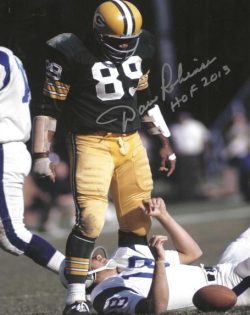 Autographed DAVE ROBINSON "HOF 2013" 8X10 Green Bay Packers Photo