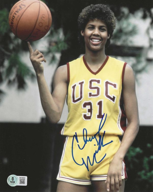 Autographed CHERYL MILLER 8x10 USC Trojans Photo Beckett Witnessed
