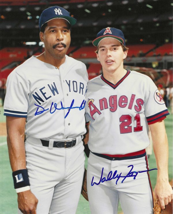 AUTOGRAPHED DAVE WINFIELD Yankees & WALLY JOYNER Angels 8x10 Photo