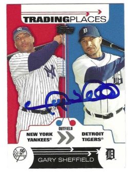 Autographed GARY SHEFFIELD New York Yankees, Detroit Tigers 2007 Topps Card