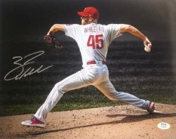 AUTOGRAPHED ZACK WHEELER 11x14 Philadelphia Phillies photo PSA Witness
