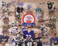 Autographed Buffalo Bills 50th Anniversary Season 16x20 Photo 17 Signatures