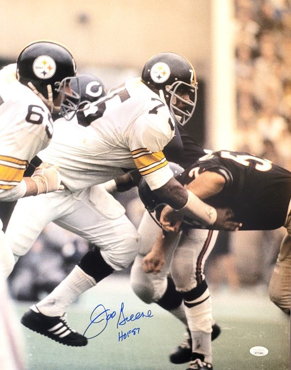 Autographed Joe Greene Pittsburgh Steelers 16x20 Photo with JSA COA