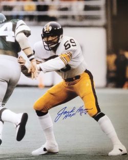 Autographed JACK HAM HOF 88 Pittsburgh Steelers 16x20 Photo