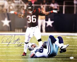 Autographed DJ SWEARINGER 16x20 Houston Texans photo JSA