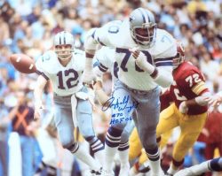 Autographed Rayfield Wright "HOF 06" Dallas Cowboys 16x20 Photo