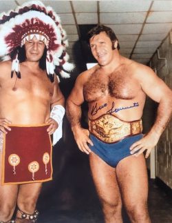 Autographed Bruno Sammartino WWF 16x20  photo