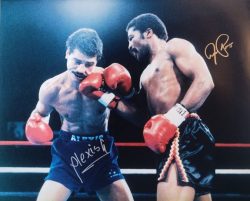 Autographed ALEXIS ARGUELLO and AARON PRYOR Boxing 16x20 photo