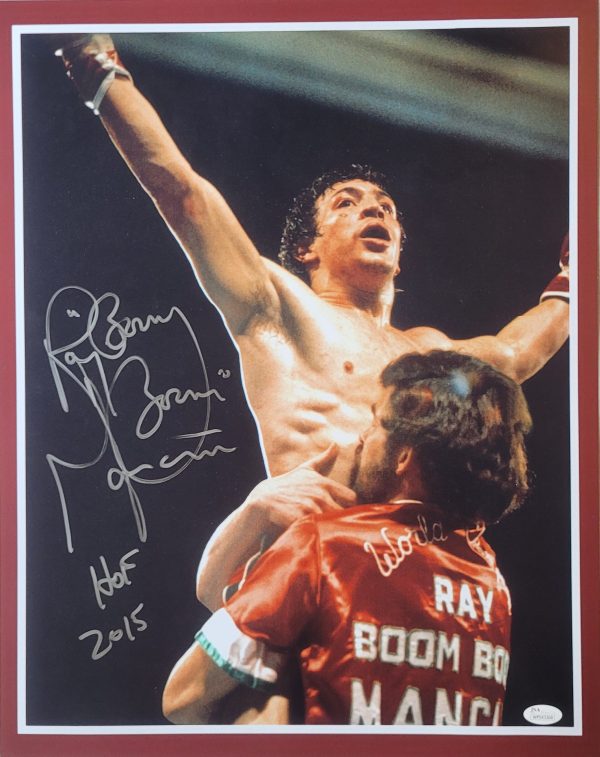 Autographed Ray Boom Boom Mancini 16x20 WBC Boxing Photo JSA