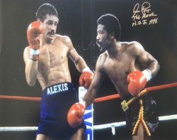 Autographed AARON PRYOR "The Hawk, HOF 1996" Boxing 16x20 photo