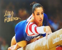Autographed ALY RAISMAN 16X20 USA Gymnastics Photo