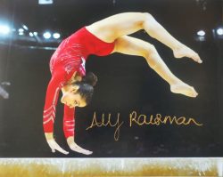 Autographed ALY RAISMAN 16X20 USA Gymnastics Photo
