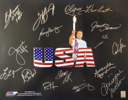 Autographed  Olympians16x20 Photo 15 Signatures