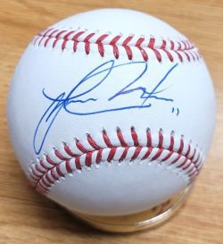 Autographed JORGE ALFARO Rawlings Official Major League Baseball