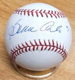 Autographed BERNIE CARBO Official Major League Baseball