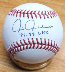 Autographed CHRIS CHAMBLISS "77-78 WSC" Official Major League Baseball