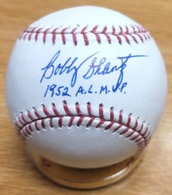 Autographed BOBBY SHANTZ "1952 AL MVP" Official Major League Baseball