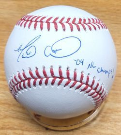 Autographed Marlon Anderson "04 NL Champs" Official Major League Baseball