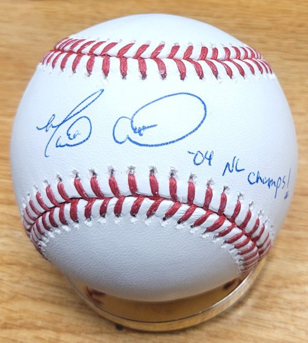 Autographed Marlon Anderson "04 NL Champs" Official Major League Baseball