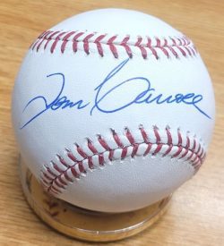 Autographed Tom Carroll Official Rawlings Major League Baseball