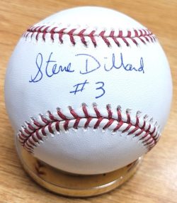 Autographed STEVE DILLARD Official Rawlings Major League Baseball