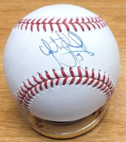 Autographed SANTIAGO ESPINAL Official Major League Baseball