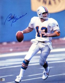 Autographed BOB GRIESE 16X20 Miami Dolphins photo Beckett Witness