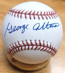 Autographed GEORGE ALTMAN Official Major League Baseball
