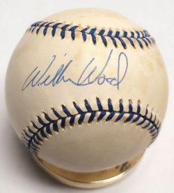 Autographed WILBUR WOOD Official American League Baseball