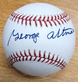 Autographed GEORGE ALTMAN Official Major League Baseball