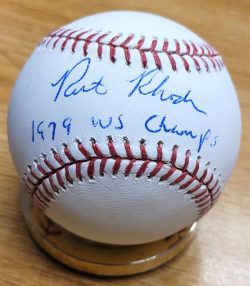 Autographed RICK RHODEN "1979 WS Champs" Official Major League Baseball