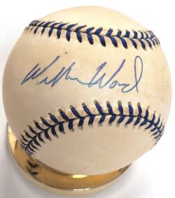Autographed WILBUR WOOD Official American League Baseball