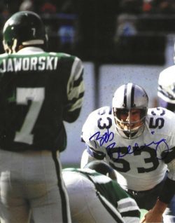 Autographed BOB BREUNIG 8x10 Dallas Cowboys Photo